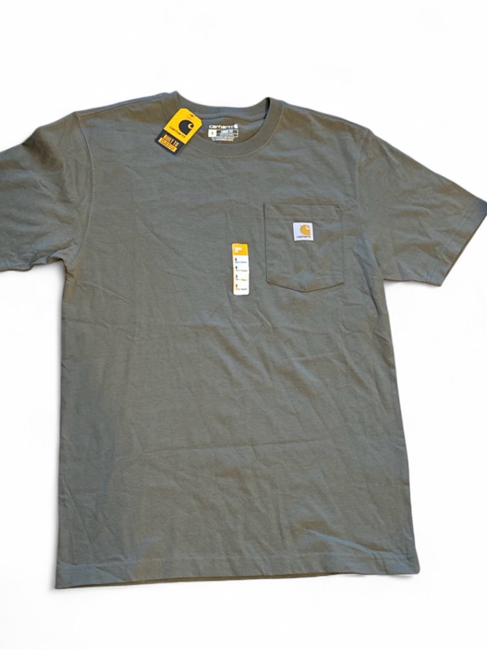 Carhartt Men’s Short-Sleeve Pocket Tee — Olive Green